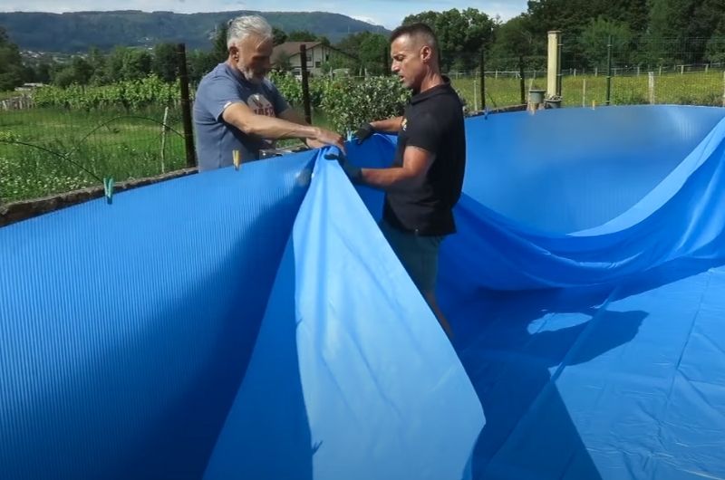 rivestimento piscina fai da te ovale omega