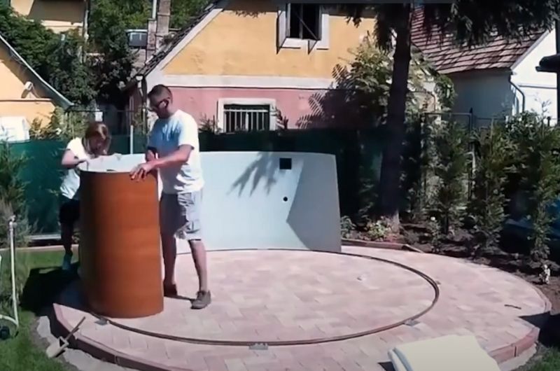 struttura piscina fai da te circolare