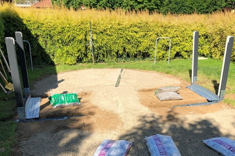 struttura piscina fai da te ovale omega